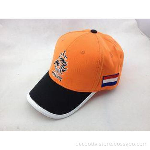 Netherlands Orange Sun Baseball Cap Waterproof , Football F